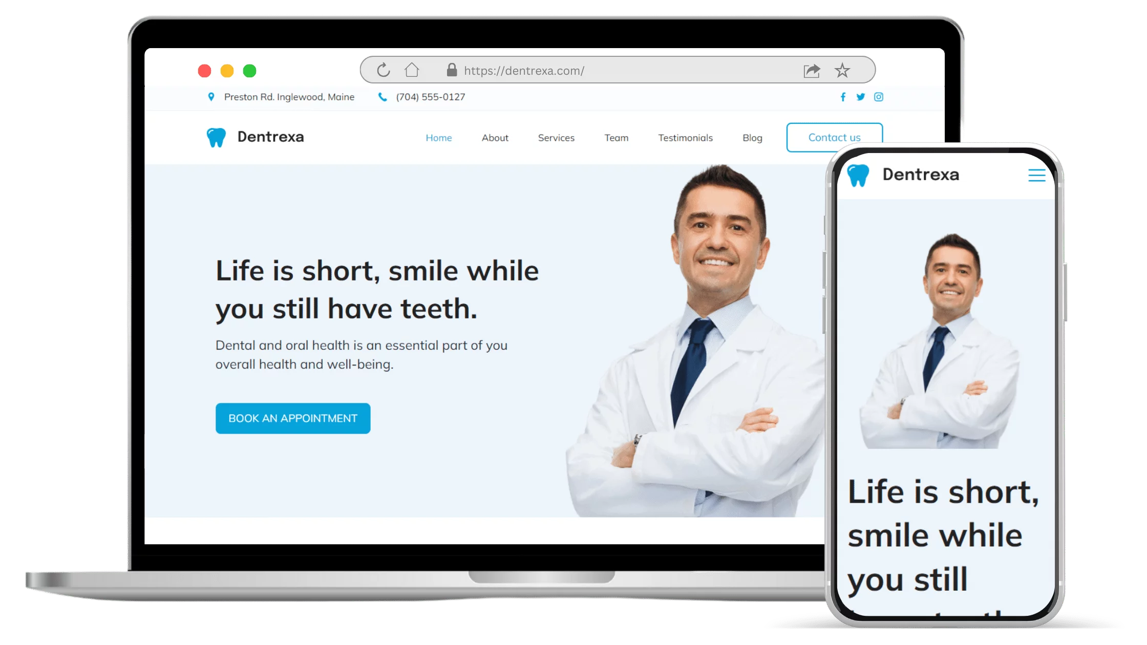 Dentrexa Home Page